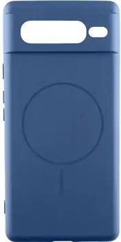 Чохол Silicone Cover Lakshmi Full Camera (AA) with MagFit для Google Pixel 7 Pro Navy Blue