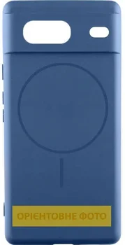 Чехол Silicone Cover Lakshmi Full Camera (AA) with MagFit для Google Pixel 9a Navy Blue