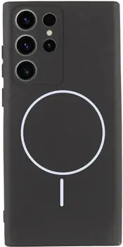 Чехол Silicone Cover Lakshmi Full Camera (AA) with MagFit для Samsung Galaxy S23 Ultra Black