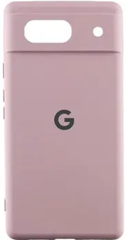 Чохол Silicone Cover Lakshmi Full Camera (AA) with logo для Google Pixel 7 Pink Sand