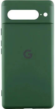 Чохол Silicone Cover Lakshmi Full Camera (AA) with logo для Google Pixel 7 Pro Dark Green