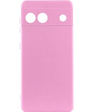 Чохол Silicone Cover Lakshmi Full Camera (A) для Google Pixel 6a Pink