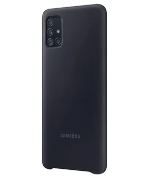 Чехол Silicone Cover Samsung A51 (A515) Black (EF-PA515TBEGRU)