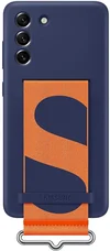 Чохол Silicone Cover with Strap Samsung S21 FE (G990) Navy (EF-GG990TNEGRU)