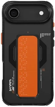 Чехол Skinarma Haxa Mag-Charge + Grip-Stand iPhone 17 Air Graphite (SK-2025IP6.6-HAXA-GRA)