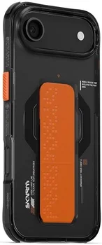 Чехол Skinarma Haxa Mag-Charge + Grip-Stand iPhone 17 Air Graphite (SK-2025IP6.6-HAXA-GRA)