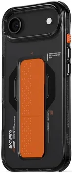 Чехол Skinarma Haxa Mag-Charge + Grip-Stand iPhone 17 Air Graphite (SK-2025IP6.6-HAXA-GRA)