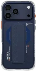 Чохол Skinarma Haxa Mag-Charge + Grip-Stand iPhone 17 Pro Blue (SK-IP17PRO-HAXA-BLU)