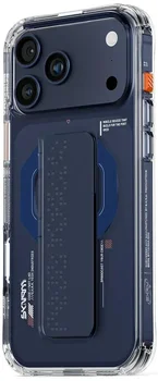 Чехол Skinarma Haxa Mag-Charge + Grip-Stand iPhone 17 Pro Blue (SK-IP17PRO-HAXA-BLU)