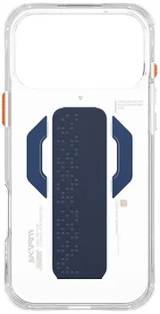 Чехол Skinarma Haxa Mag-Charge + Grip-Stand iPhone 17 Pro Blue (SK-IP17PRO-HAXA-BLU)