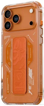 Чехол Skinarma Helio Mag-Charge + Grip-Stand iPhone 17 Pro Orange (SK-2025IPP6.3-HELIO-ORG)