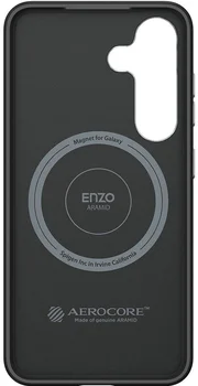 Чохол Spigen Enzo Aramid with MagFit Samsung S25 (S931) Black Silver (ACS09121 / GP-FPS931PGABW)