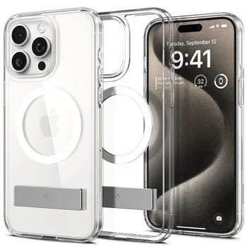 Чехол Spigen Slim Armor Essential S with MagFit Apple iPhone 15 Pro Max Crystal Clear (ACS06452)