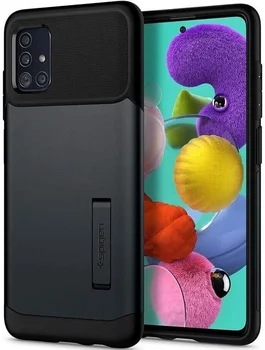 Чехол Spigen Slim Armor Samsung A51 (A515) Metal Slate (ACS00820)