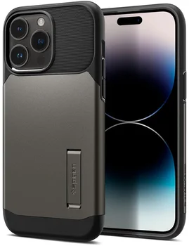 Чехол Spigen Slim Armor with MagFit Apple iPhone 14 Pro Max Gunmetal (ACS04646)