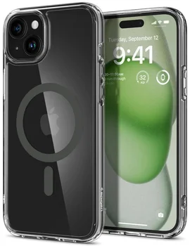 Чехол Spigen Ultra Hybrid with MagFit Apple iPhone 15 Graphite (ACS06804)
