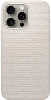 Чохол Spigen iPhone 15 Pro Liquid Air Case Natural Titanium (ACS07217)