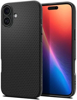 Чехол Spigen iPhone 16 Plus Liquid Air Matte Black (ACS08066)