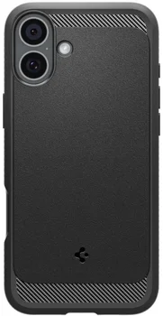 Чехол Spigen iPhone 16 Rugged Armor with MagFit Matte Black (ACS08214)