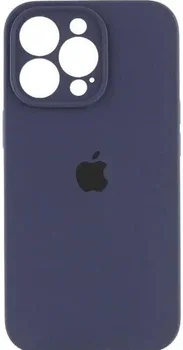 Чохол Square Full Silicone Case Close Camera iPhone 14 Pro Midnight Blue
