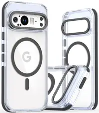 Чохол TPU Acrylic with Magnetic Ring Google Pixel 9 Pro XL Clear Black
