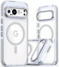 Чохол TPU Acrylic with Magnetic Ring Google Pixel 9/ 9 Pro Clear Grey