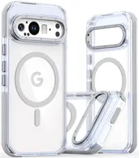 Чохол TPU Acrylic with Magnetic Ring Google Pixel 9 Pro XL Clear Grey