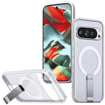 Чохол TPU Breeze with MagSafe stand для Google Pixel 9 / 9 Pro / 10 / 10 Pro Transparent