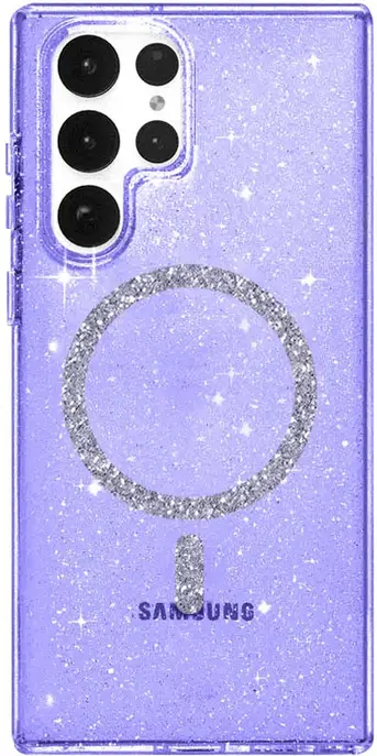 Чохол TPU Eclipse Sparkle (MagFit) для Samsung Galaxy S24 Ultra Purple