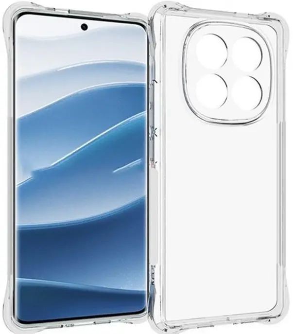 Чохол TPU GETMAN Ease logo Full Camera для Xiaomi Poco X7 Transparent