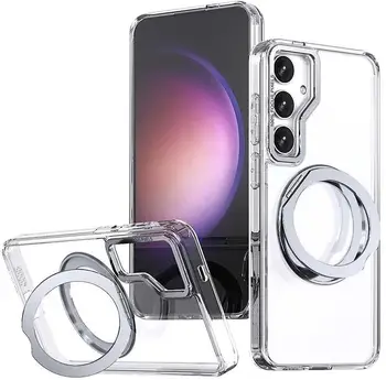 Чехол TPU+PC Aura Fold для Samsung Galaxy S24 FE Transparent