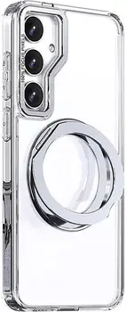 Чехол TPU+PC Aura Fold для Samsung Galaxy S24 FE Transparent