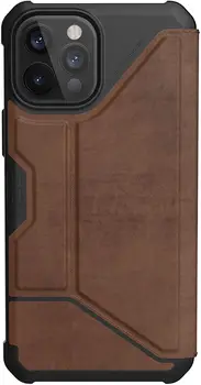 Чехол URBAN ARMOR GEAR iPhone 12 Pro Max Metropolis Leather Brown (112366118380) (UA)