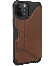 Чохол URBAN ARMOR GEAR iPhone 12 Pro Max Metropolis Leather Brown (112366118380) (UA)