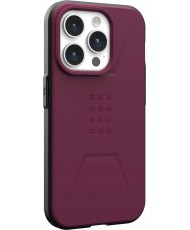 Чохол URBAN ARMOR GEAR iPhone 15 Pro Civilian Magsafe, Bordeaux (114275119049) (UA)