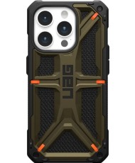 Чехол URBAN ARMOR GEAR iPhone 15 Pro Max Monarch, Kevlar Elemental Green (11429811397B) (UA)