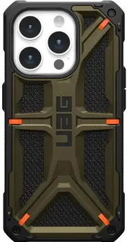 Чехол URBAN ARMOR GEAR iPhone 15 Pro Max Monarch, Kevlar Elemental Green (11429811397B) (UA)