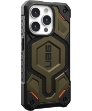 Чохол URBAN ARMOR GEAR iPhone 15 Pro Max Monarch Pro Magsafe, Kevlar Elemental Green (11422211397B) (UA)