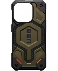 Чехол URBAN ARMOR GEAR iPhone 15 Pro Max Monarch Pro Magsafe, Kevlar Elemental Green (11422211397B) (UA)