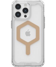 Чохол URBAN ARMOR GEAR iPhone 15 Pro Max Plyo Magsafe, Ice/Gold (114305114381) (UA)