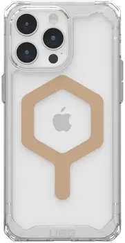 Чехол URBAN ARMOR GEAR iPhone 15 Pro Max Plyo Magsafe, Ice/Gold (114305114381) (UA)