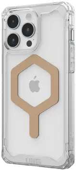 Чехол URBAN ARMOR GEAR iPhone 15 Pro Max Plyo Magsafe, Ice/Gold (114305114381) (UA)