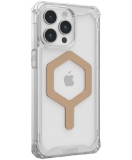 Чохол URBAN ARMOR GEAR iPhone 15 Pro Max Plyo Magsafe, Ice/Gold (114305114381) (UA)