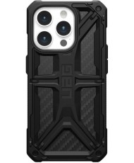 Чохол URBAN ARMOR GEAR iPhone 15 Pro Monarch, Carbon Fiber (114278114242) (UA)