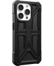 Чохол URBAN ARMOR GEAR iPhone 15 Pro Monarch, Carbon Fiber (114278114242) (UA)