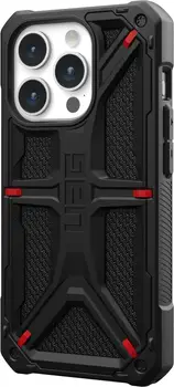 Чехол URBAN ARMOR GEAR iPhone 15 Pro Monarch, Kevlar Black (114278113940) (UA)