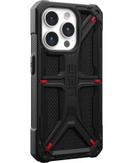 Чохол URBAN ARMOR GEAR iPhone 15 Pro Monarch, Kevlar Black (114278113940) (UA)