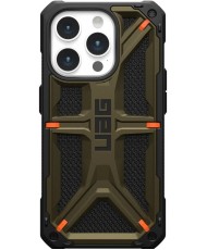 Чохол URBAN ARMOR GEAR iPhone 15 Pro Monarch, Kevlar Elemental Green (11427811397B) (UA)