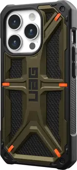 Чехол URBAN ARMOR GEAR iPhone 15 Pro Monarch, Kevlar Elemental Green (11427811397B) (UA)