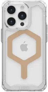 Чохол URBAN ARMOR GEAR iPhone 15 Pro Plyo Magsafe, Ice/Gold (114286114381) (UA)